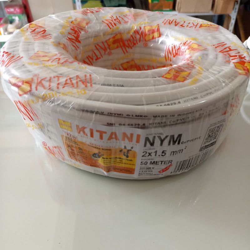 KITANI-NYM 2x1.5 MM PERMETER KABEL TEMBAGA KAWAT SNI