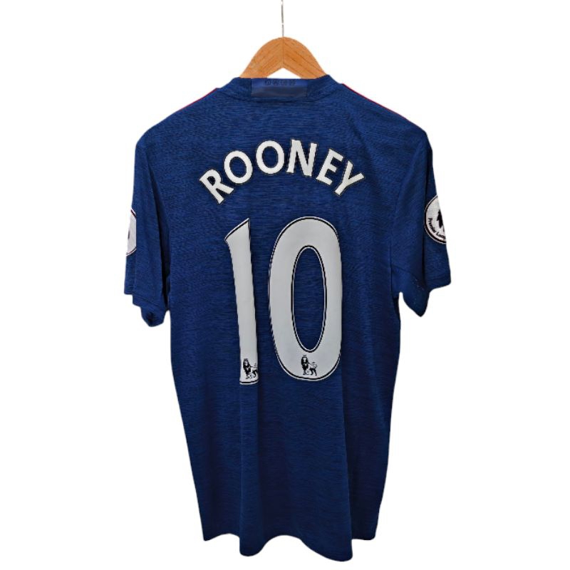 JERSEY MENCHYSTER UNAITID AWAY 2016 ROONEY (M) ORIGINAL BAJU BOLA ASLI OFFICIAL NAMESET NNS PATCH AL
