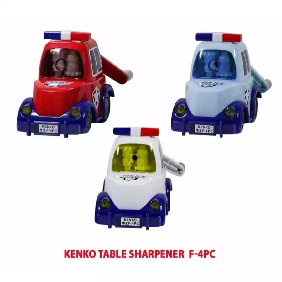

KENKO TABLE SHARPENER F-4PC (POLICE CAR) HARGA PER PCS WARNA RANDOM