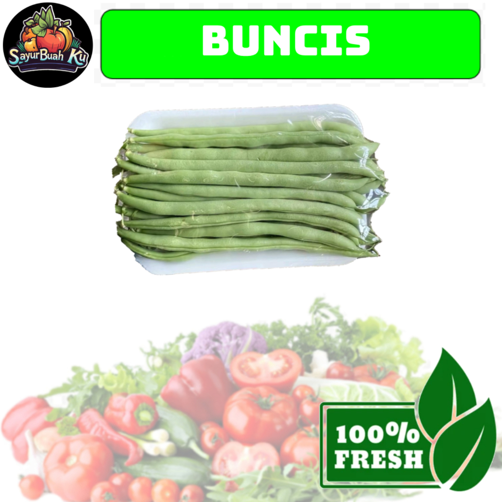 

Buncis Segar Sayur 250-500 gram, SayurBuah Ku - Lampung