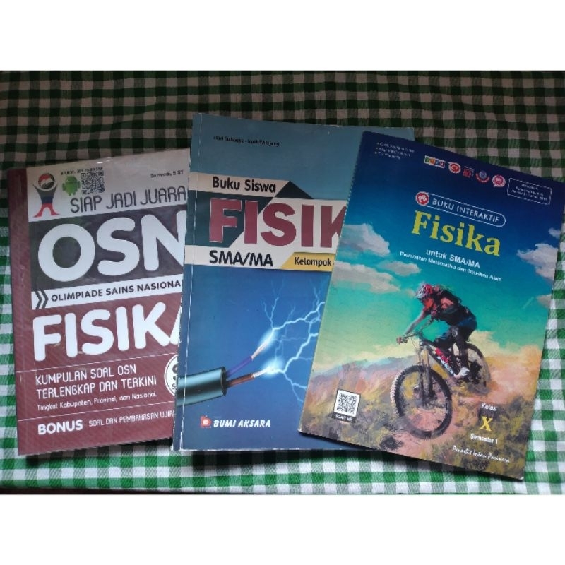 [Preloved Bundle] Siap Jadi Juara OSN Fisika SMP | Buku Siswa Fisika SMA kelas 10 | Buku PR Interakt