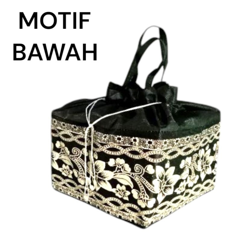 

Goodiebag tas hajatan serut motif bawah uk 22x22 isi 12pcs