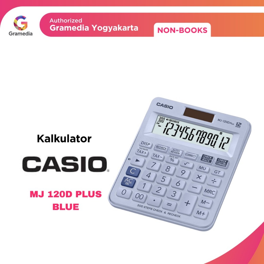 

Gramedia Yogya - Jaya Utama kalkulator CASIO MJ 120D BLUE