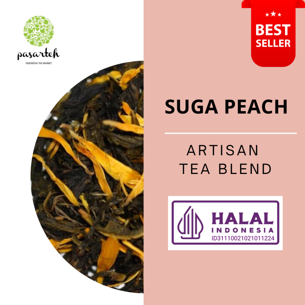 

[ pasarteh ] Suga Peach Tea | Teh Peach | Iced Peach Tea | Es Teh | Artisan Tea Indonesia