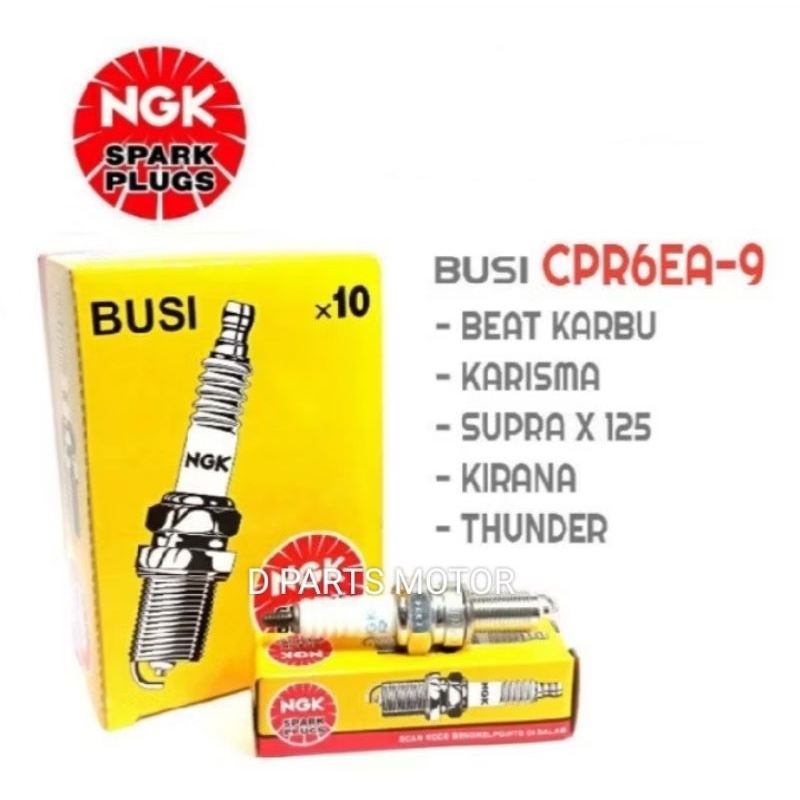 ( NGK ) BUSI CPR6EA9 BUSI ORIGINAL NGK BUSI BEAT KARBU / JUPITER MX / SUPRA X125 / KHARISMA / REVO A