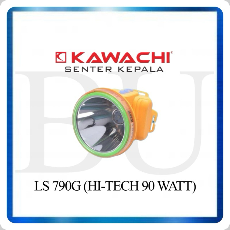 [READY] SENTER KEPALA SELAM 90WATT LS 790G KAWACHI HI-TECH Putih / Kuning