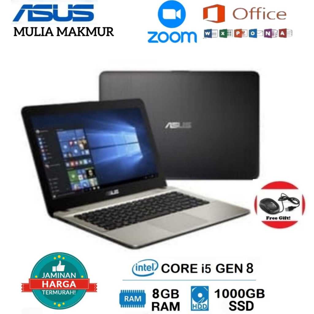 PROMO LAPTOP ASUS CORE i5 RAM 8GB SSD 1000GB NVIDIA BERGARANSI (BONUS MOUSE)