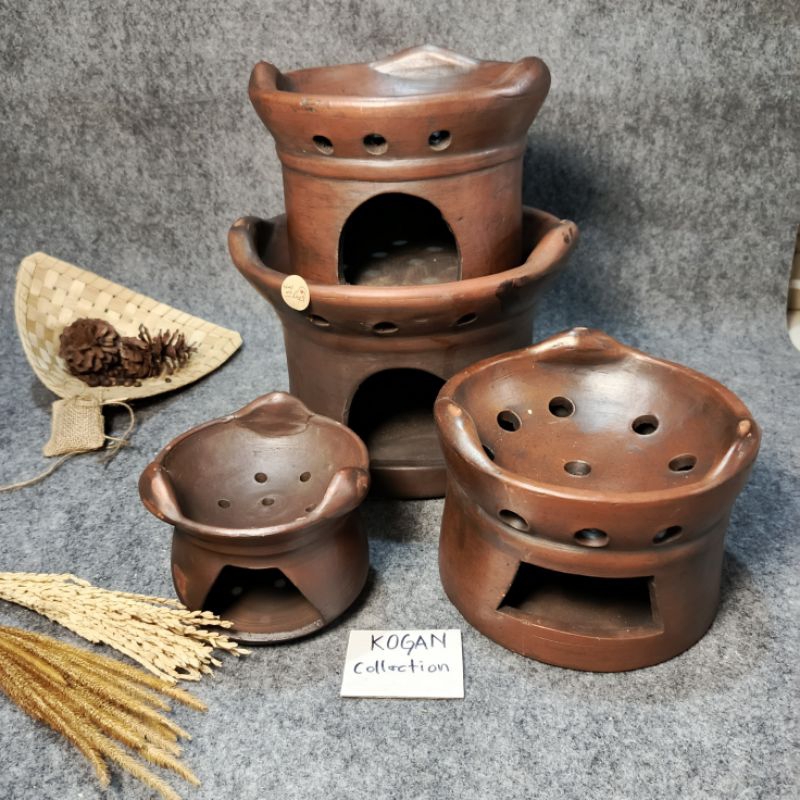 TUNGKU GERABAH TANAH LIAT TRADISIONAL INDONESIA, ANGLO SERABI,, ANGLO BAKAR ARANG