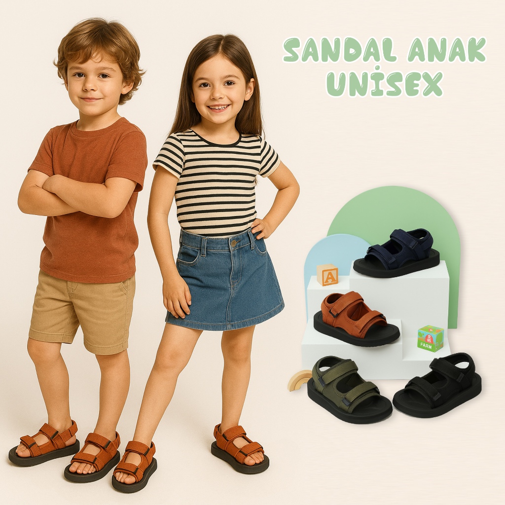 Kennai Sepatu Sandal Elgon Untuk Anak Perempuan Dan Laki Laki