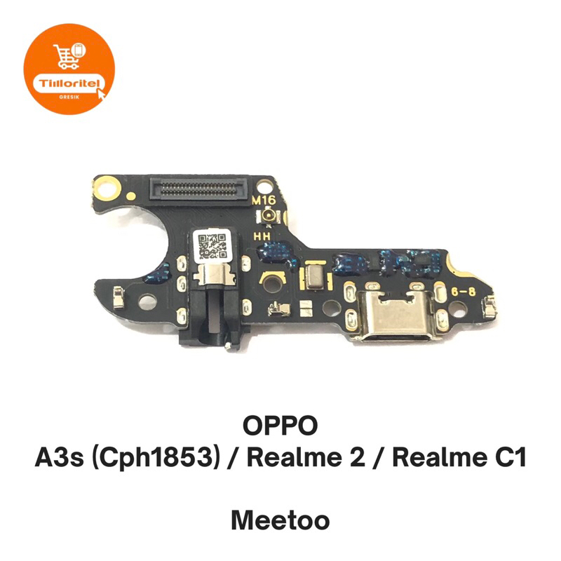 BOARD CONNECTOR CHARGER OPPO A3S CPH1853 / PCB KONEKTOR CAS OPPO A3S CPH1853 / KONEKTOR CAS OPPO REA