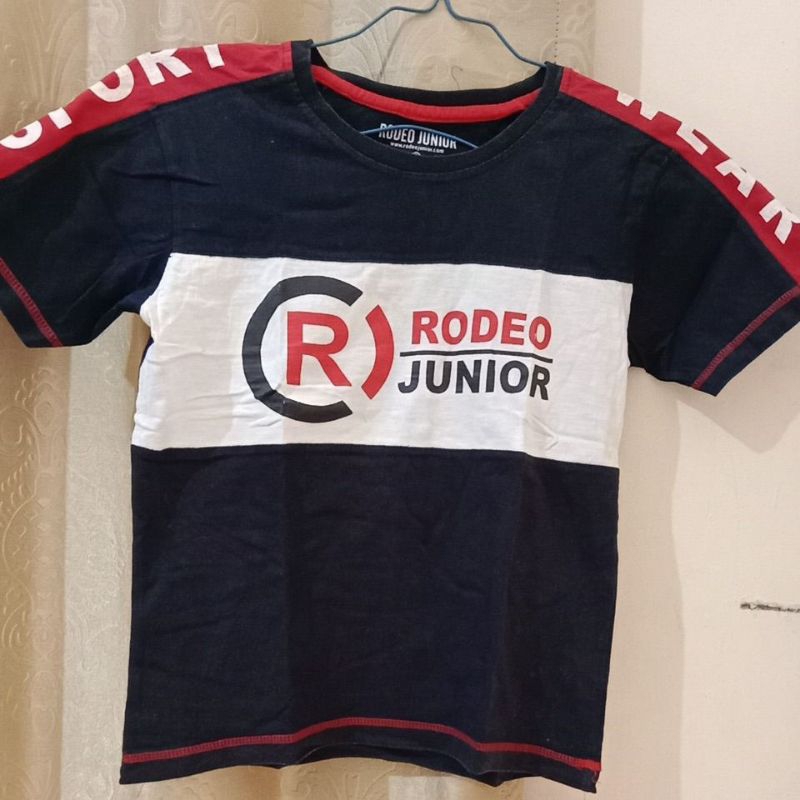 preloved baju kaos anak laki-laki merk rodeo junior