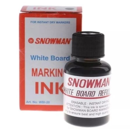 

Refill - Isi Ulang Tinta Spidol White Board Warna Hitam & Permanent Warna Merah Snowman