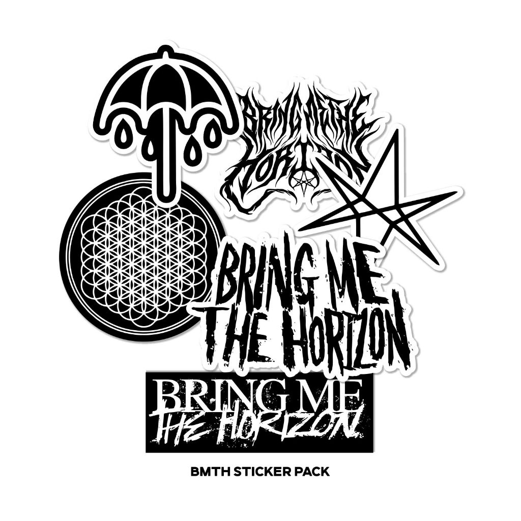 

Stiker pack BMTH vinyl glossy anti air premium sticker band Bring Me The Horizon stiker cutting