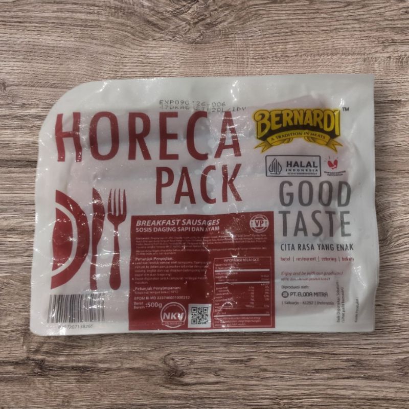 

Bernardi Horeca Sosis Sapi dan Ayam 500 gram