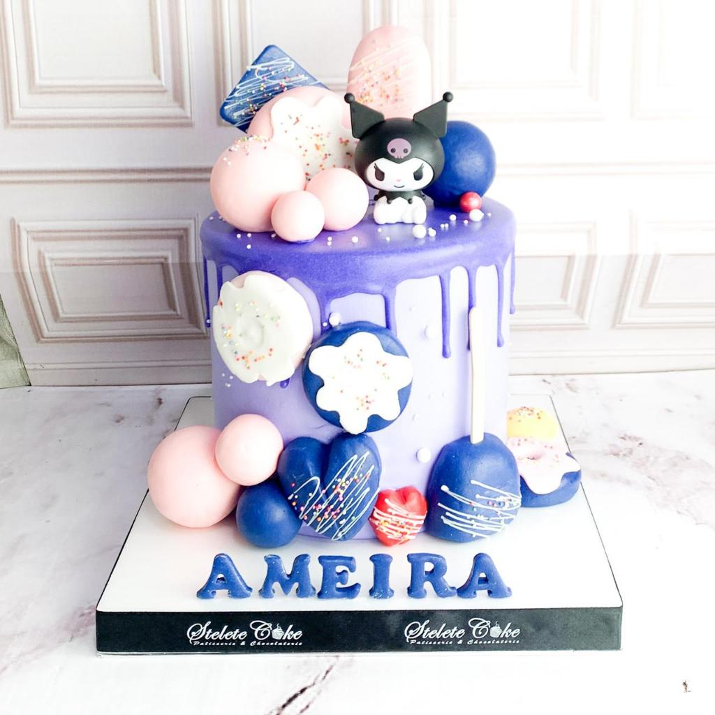 

Kue Ulang Tahun/Birthday cake/Kue Ultah Tema Kuromi/Kuromi Cake/Cake Kuromi