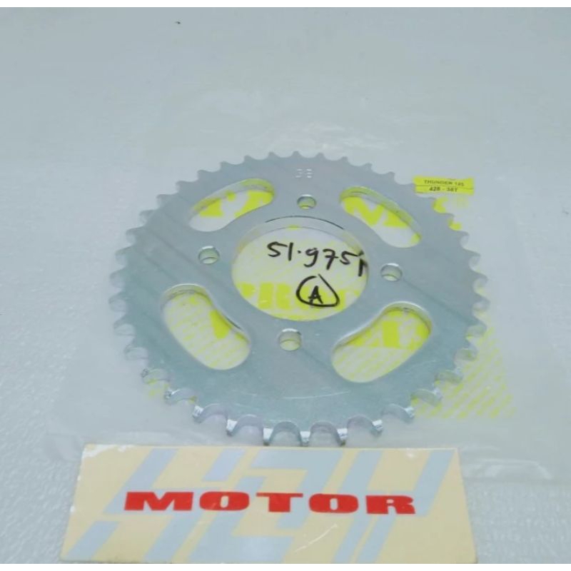 sprocket gear gir belakang Tajima racing Thunder 125 428-38t