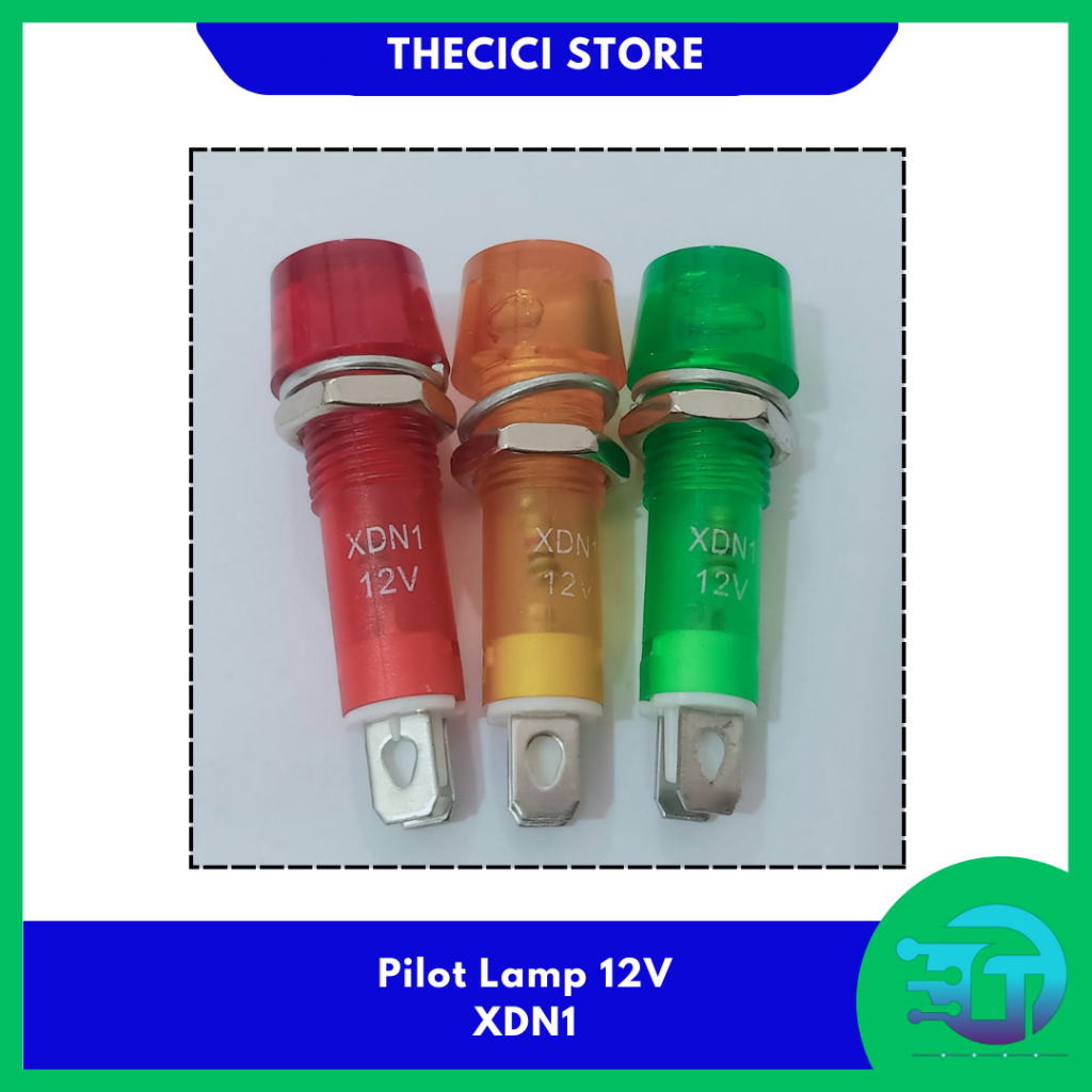 PILOT LAMP LAMPU PILOT PANEL INDIKATOR 10MM 12V DC