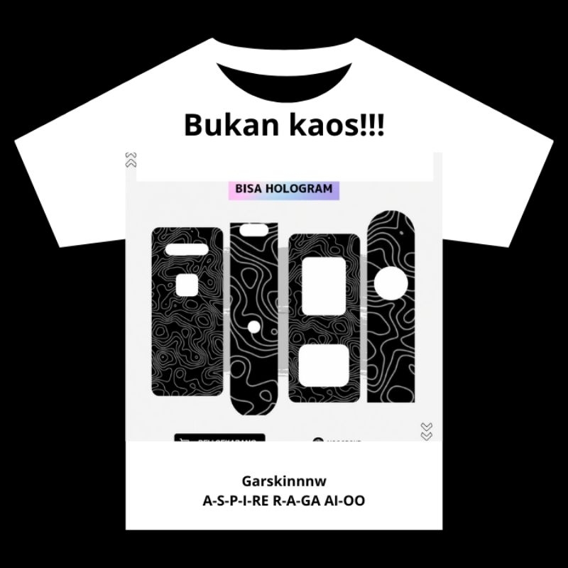 

Bukan Kaos Tapi Stiker Pelindung Antigores Aspirasi Raga All In One Motif Bisa Custom