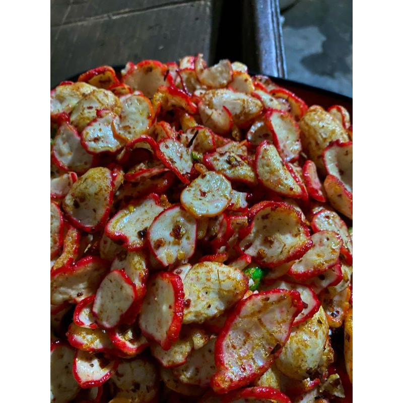 

seblak kerupuk kencur daun jeruk pedas
