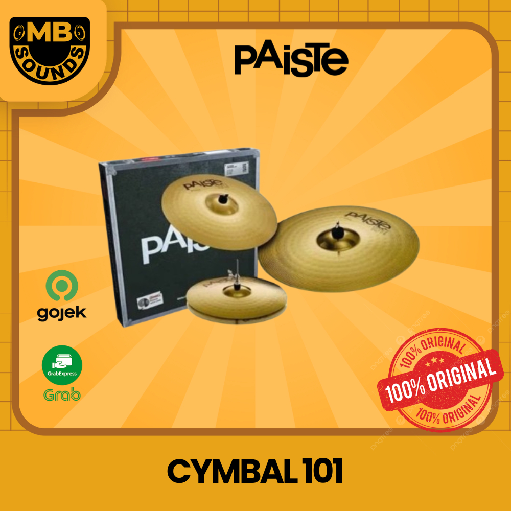 PAISTE 101 | PAISTE101 | PAISTE-101 SIMBAL BRASS / DRUM CYMBAL SET ORIGINAL
