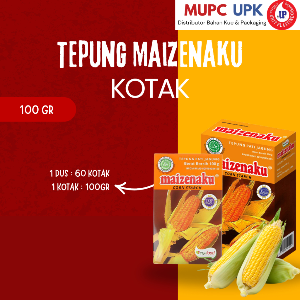 

Tepung Maizenaku / Maizenaku Kotak 100gr / Maizenaku kemasan kotak 100gr
