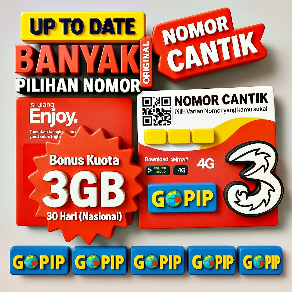 Nomor Cantik Tri 11 Digit 12 Digit 13 Digit Bukan 10 Digit Kartu Perdana Three 3