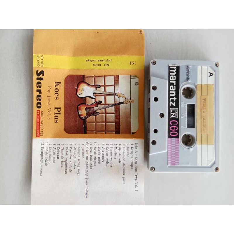 kaset pita  Koes Plus pop Jawa vol. 3