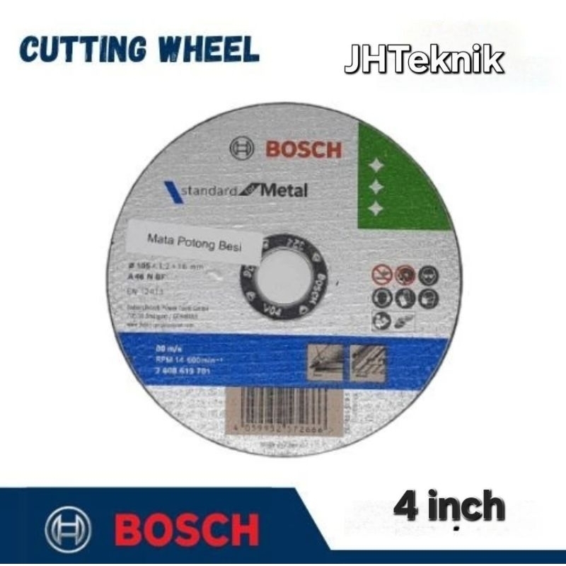 BATU GERINDA POTONG 4" HIJAU BOSCH/Mata Gerinda Potong Besi 4 inch HIJAU Bosch 100% ORIGINAL