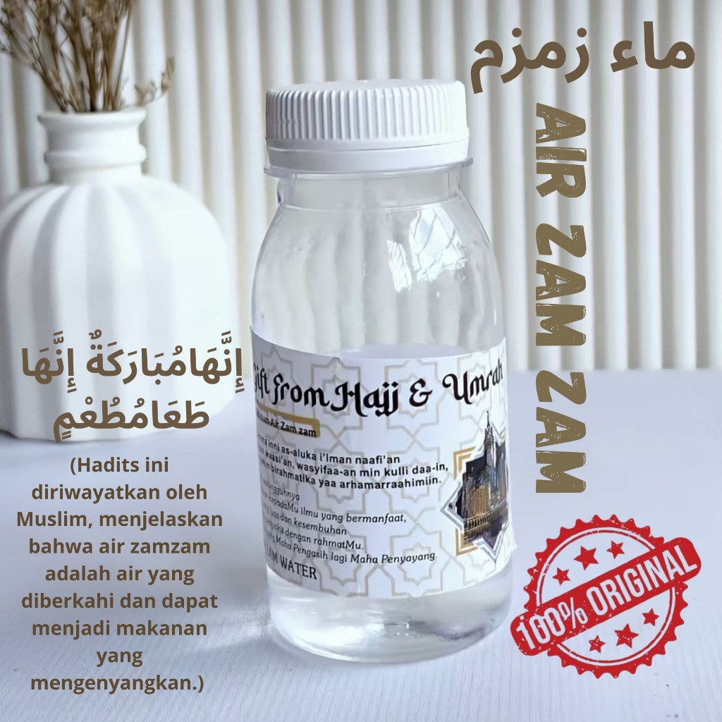 

Air zam zam asli original kemasan botol 60 ml
