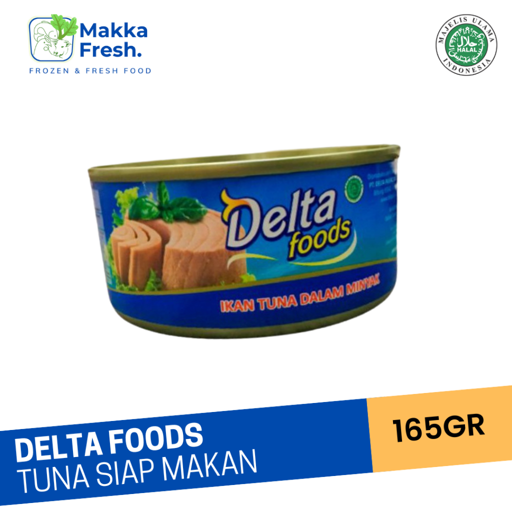 

deltafoods tuna dalam minyak siap makan 165 gram