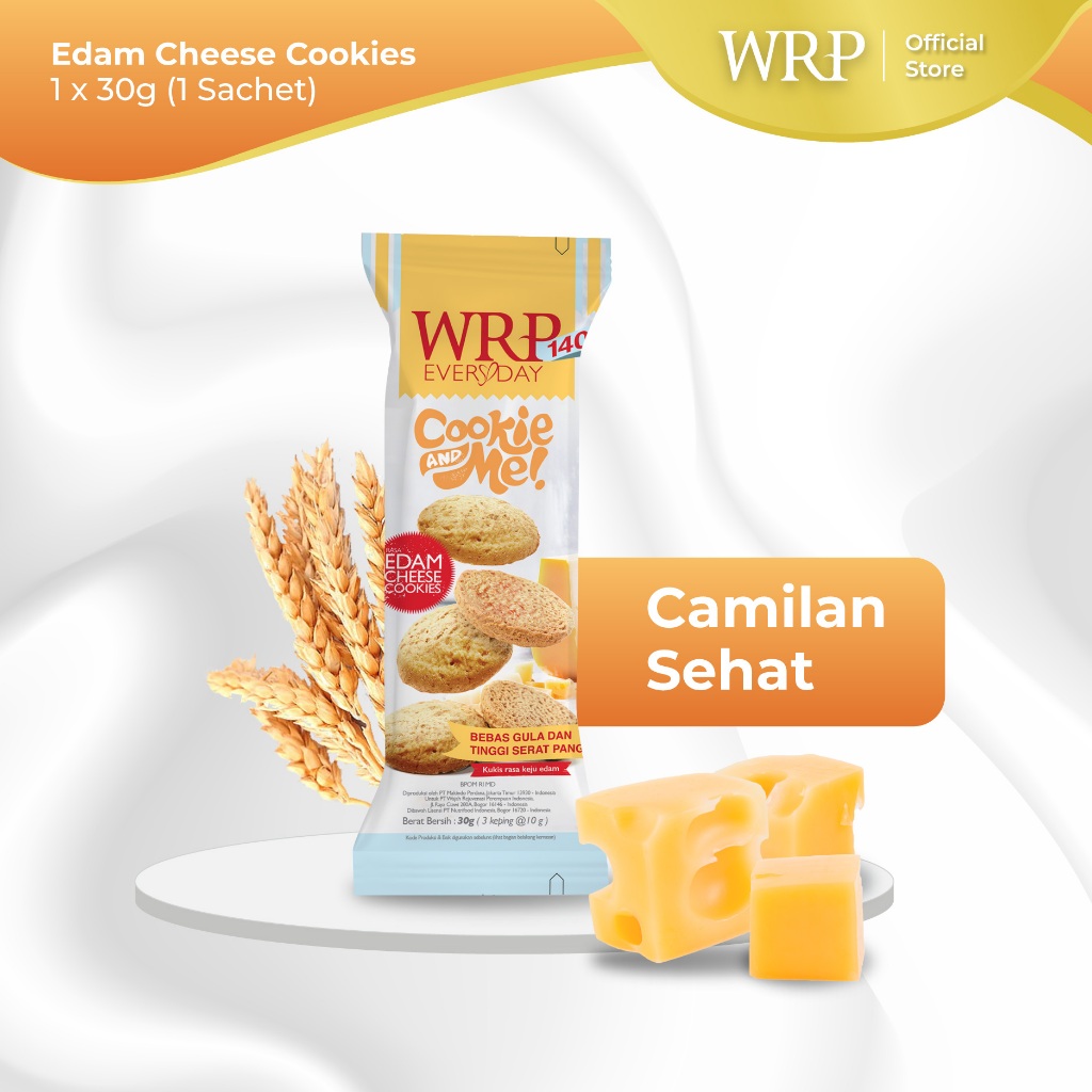 

WRP Edam Cheese Cookies 30g - Camilan Diet (Flash Sale)