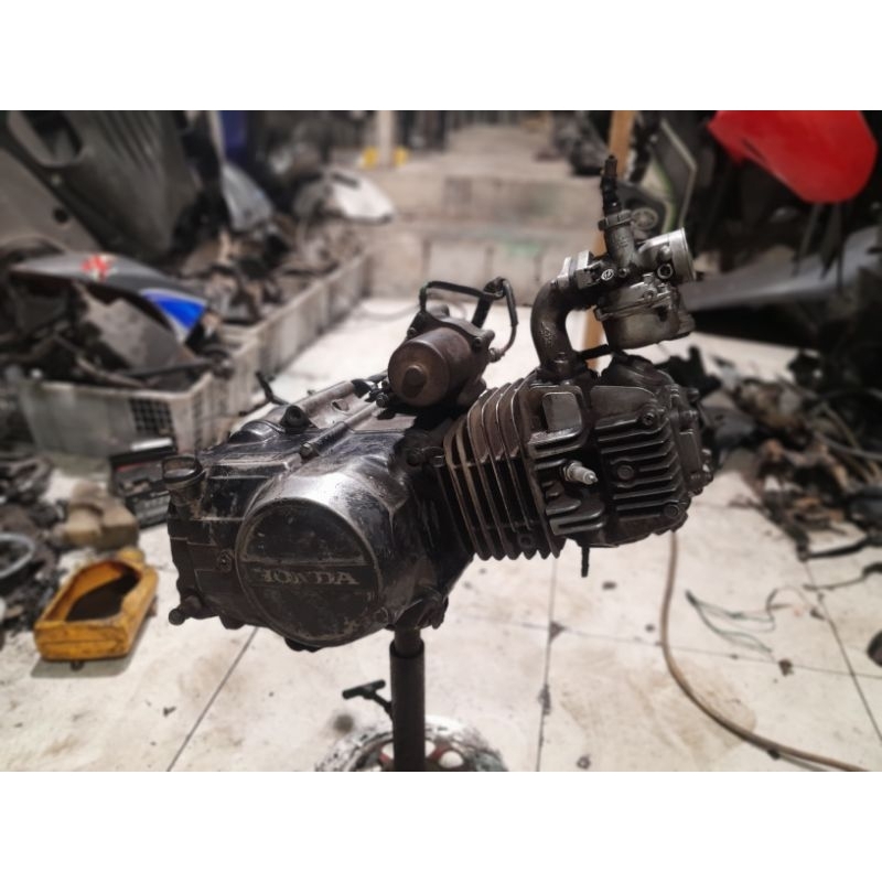 ENGINE MESIN SUPRA X LAMA 100 CC ORIGINAL ( LEPASAN MOTOR )