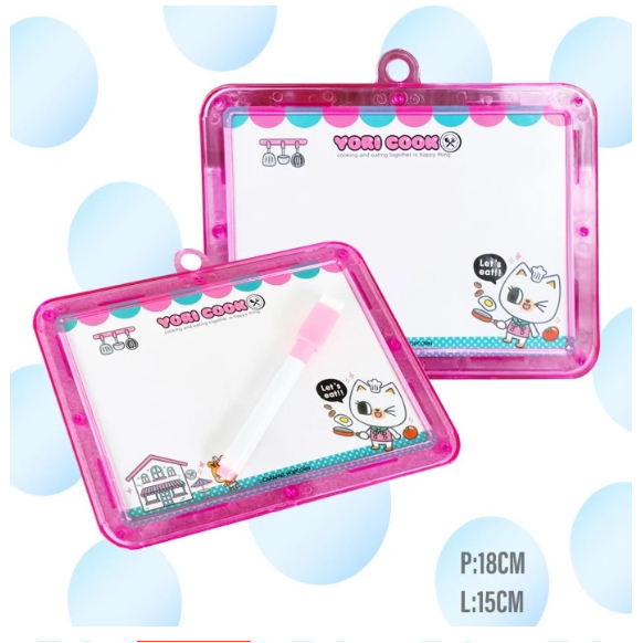 

Medanhoki88 - Papan tulis mini whiteboard Spidol Papan Tulis Anak Cewek/Cowok