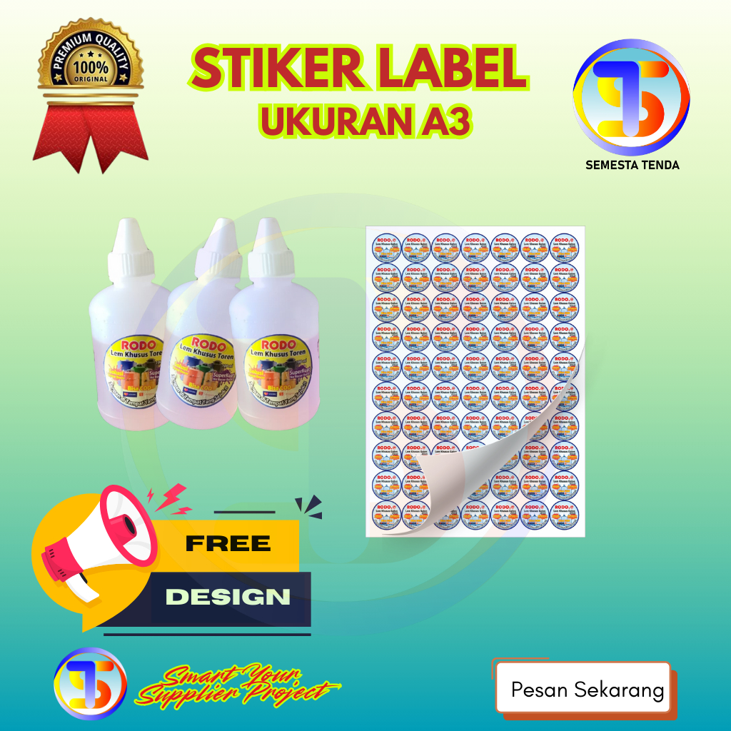 

CUTTING STIKER LABEL A3+ CROMO DAN VINYL ANTI AIR
