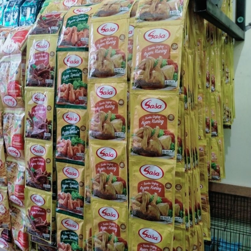 

Sasa Bumbu Masak Instan Ayam Goreng / Nasi Goreng / Sayur SOP Asem All Varian 10pcs per RENCENG