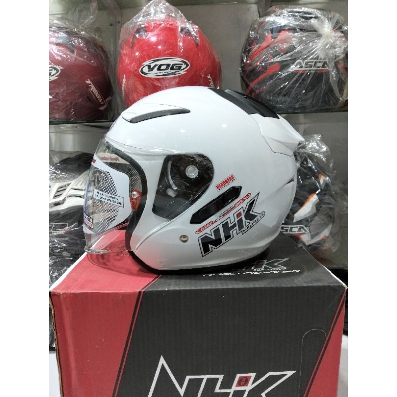 HELM NHK R1 DOUBLE VISOR SOLID