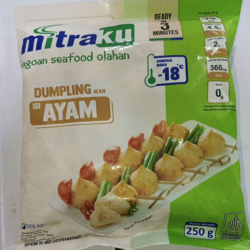 

MITRAKU Dumpling Chicken (Tahan suhu ruangan 3hari)