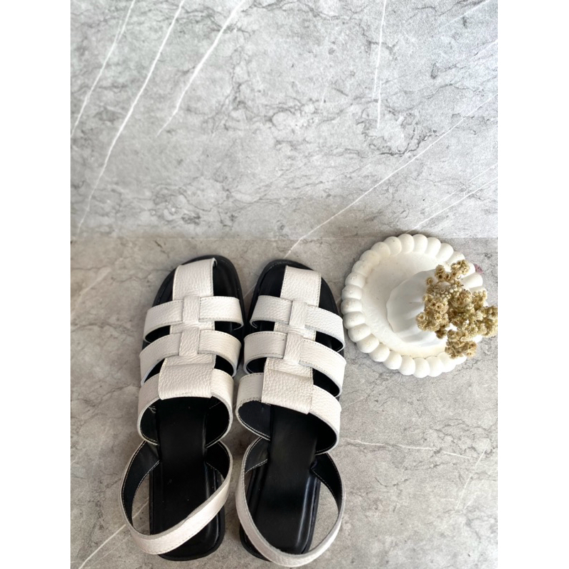 Tutong Tali Violet - Tutong Wanita Kulit Asli | Tutong Flat kulit Sapi Asli