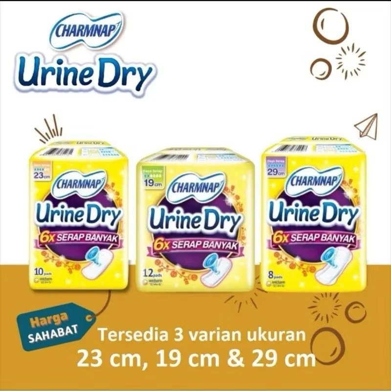 Charm Urine Dry Pembalut Serap Urine CharmNap