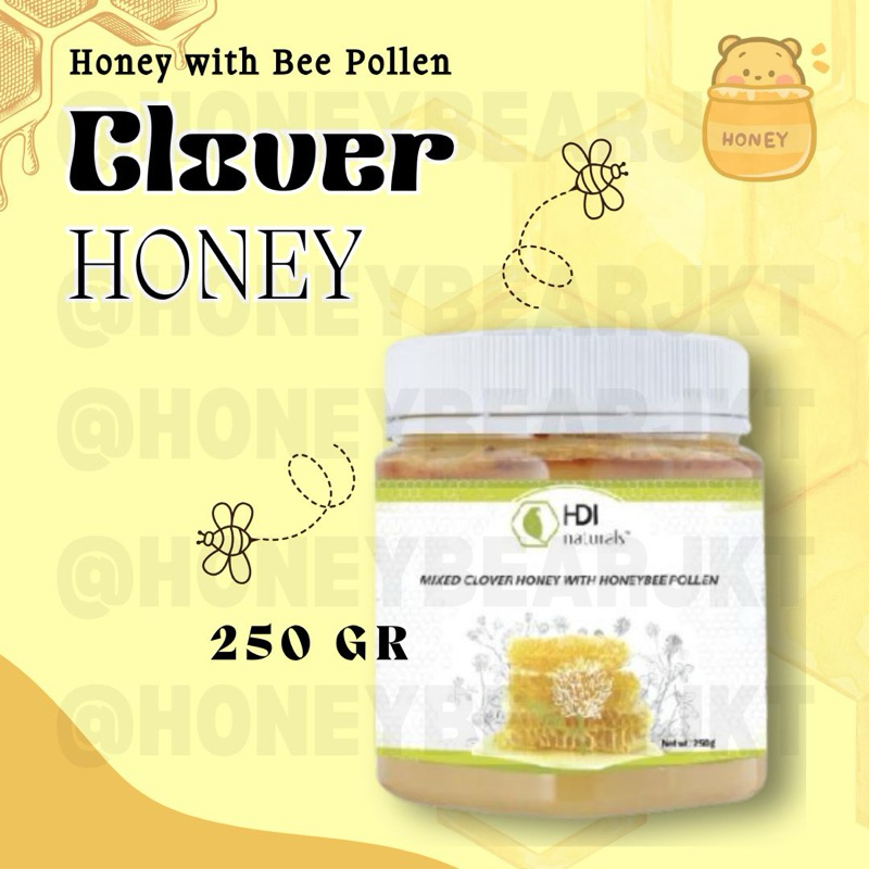 

MADU CLOVER HONEY 250gr FREE SENDOK KAYU ORIGINAL EXP TERBARU 2028