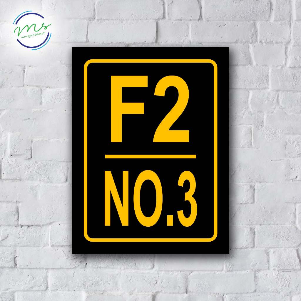 Hiasan Dinding Nomor Rumah (15X20) MOTIVASI PAJANGAN POSTER - Bisa Custom Desain