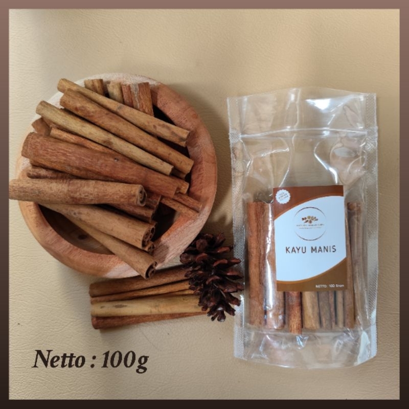 

Kayu Manis 100 gram || Kualitas Premium Tanpa Bahan Kimia || 100% Rempah Pilihan.