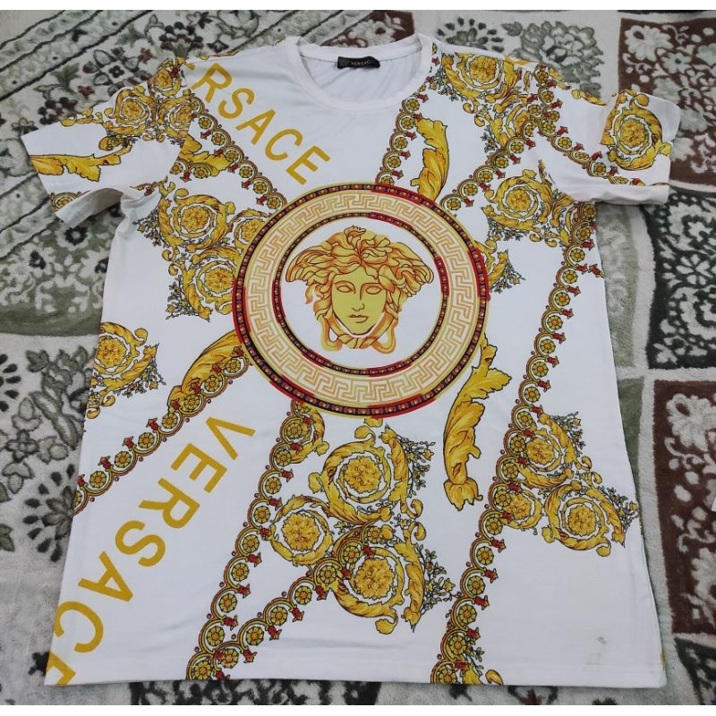 baju kaos pria preloved VERSACE