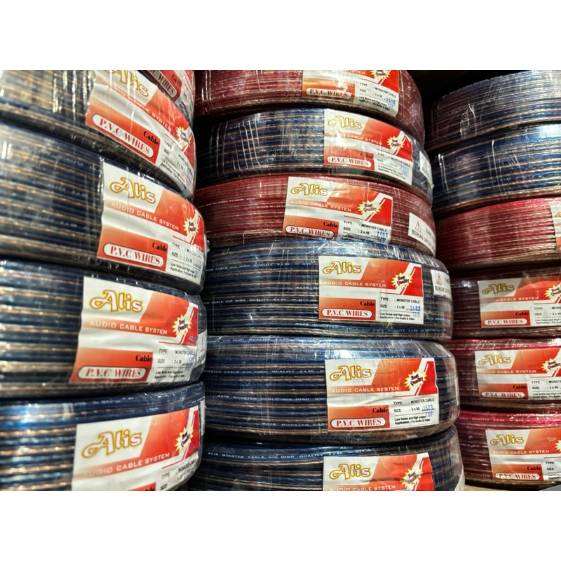 KABEL TRANSPARAN / KABEL AUDIO / KABEL LISTRIK Merk ALIS MONSTER 100(yard) SERABUT TEBAL BESAR