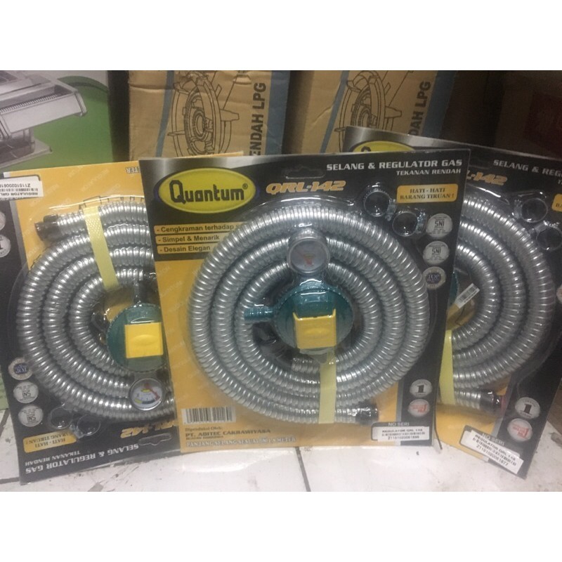 Paket selang dan regulator quantum/Paket regulator/Selang gas/Regulator gas/Selang Quantum