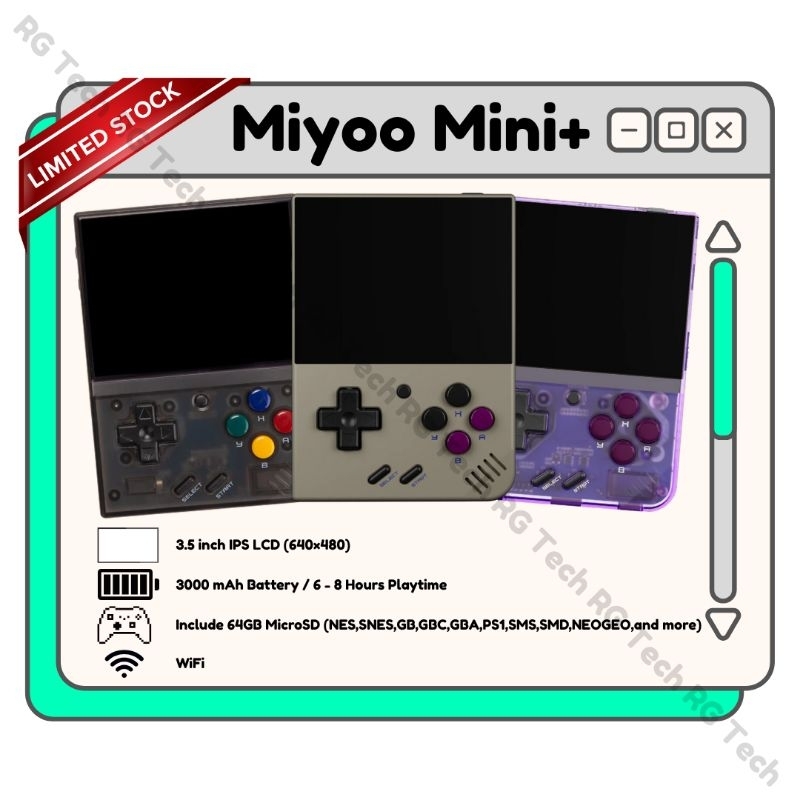Miyoo Mini+ / Miyoo Mini Plus Retro Handheld Console