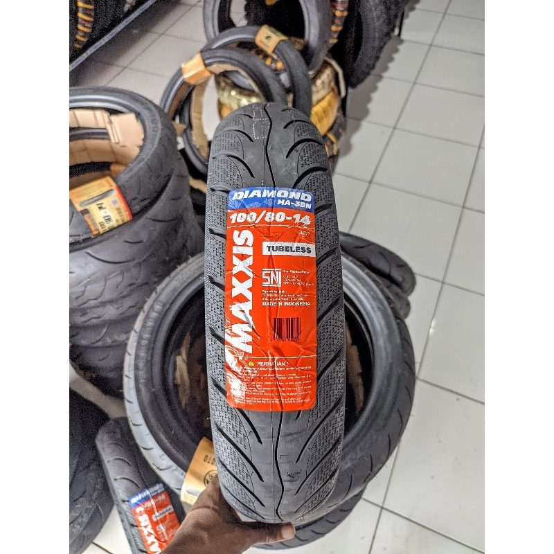 [READY COD] BAN MAXXIS DIAMOND 100/80-14 UNTUK BEAT VARIO GENIO MIO SPACY SCOOPY