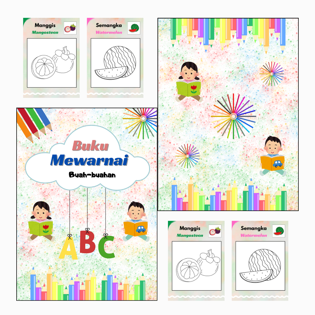 BUKU MEWARNAI BUAH-BUAHAN PDF