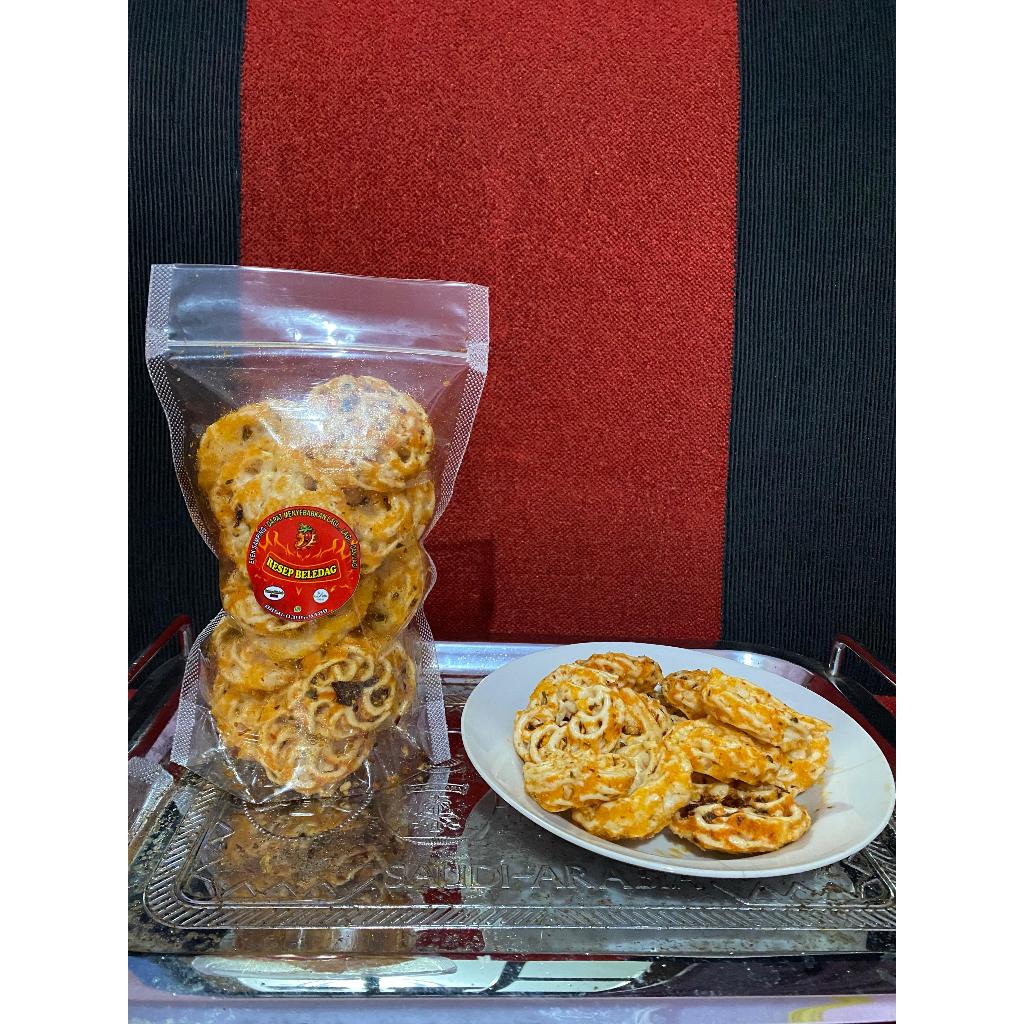 

RESEP BELEDAG | CEMILAN KERUPUK RAFAEL KEMASAN 55gr BUMBU PEDAS DAUN JERUK