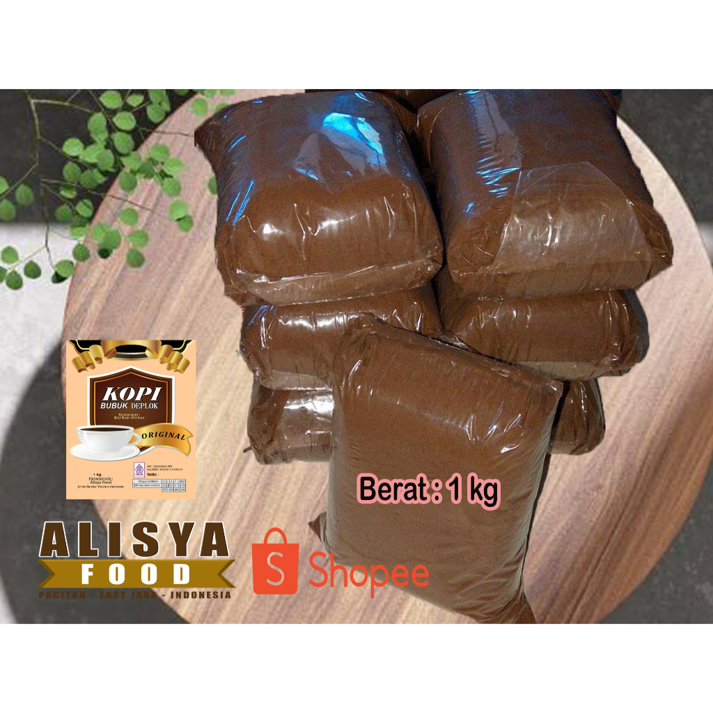 Kopi Bubuk Alisya food kiloan - kopi bubuk Oprokan berat 1 kg - Kopi Bubuk 1 kg